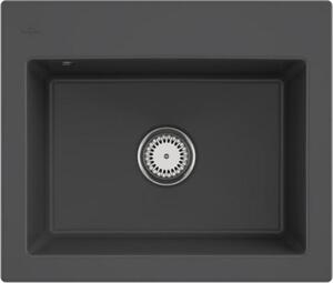 Villeroy & Boch lavello 60 S SUBWAY 600 x 510 mm funzionamento manuale grafite