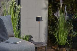 Northpoint 3in1 LED RGB lampada da tavolo lampada a bottiglia alta max. 45 cm con batteria da 3000mAh 200lm bianco caldo e dimmerabile all'infinito per uso interno ed esterno nero