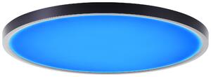 Brilliant G80651/76 Lampada a soffitto LED, serie Lotti, 50 cm, plastica, nero/bianco, LED integrati