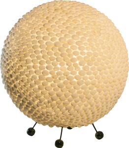 Globo Bali lampada da tavolo a conchiglia bianca, 1xE27; 25835