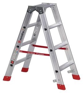 Scaletta in alluminio rinforzata con 2x4 gradini 3057704
