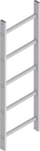 Hymer - Scala in alluminio a 5 pioli, lunghezza 1,4 m