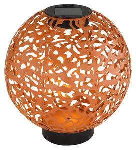 Lampada solare a LED, design in terracotta dallo stile orientale, 20 cm