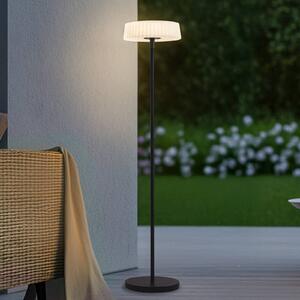 Lindby LED lampada solare da terra Samine, nero, metallo, dimmerabile