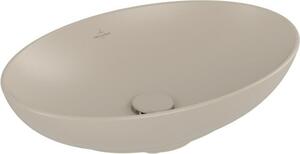Villeroy & Boch Loop&Friends - Lavabo da appoggio, 560x380 mm, senza sfioratore, CeramicPlus, Almond 4A4701AM