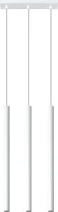 Lampada a sospensione stretta in metallo a 3 luci G9 moderno bianco cucina tavolo da pranzo soggiorno lampada a sospensione