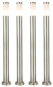Set di 4 lampade da esterno in acciaio inossidabile per il vostro giardino