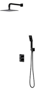 Omnires PARMA SYSPM11BL Set doccia da incasso con miscelatore termostatico, nero opaco