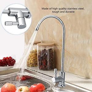 Rubinetto da cucina in acciaio inossidabile di alta qualità, girevole a 360° - Rubinetto da cucina con beccuccio estraibile - Rubinetto con filtro per l'acqua - Rubinetto da cucina per sistemi sottolavello - Design elegante - Rubinetto