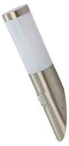 Lampada da parete a LED, sensore di movimento, acciaio inossidabile, H 41 cm, BOSTON