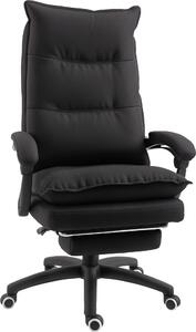 Sedia da ufficio 921-232BK, massaggio, girevole, regolabile in altezza, nera, 70 x 62 x 120-130 cm