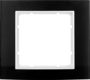 Berker 10113025 Cornice in alluminio, nero/bianco polare Berker B.3