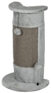 PawHut Tiragraffi a colonna, tiragraffi per gatti da 58 cm, tiragraffi con palla