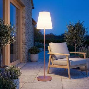 Lampada da terra a LED per esterni solare con cambio di colore RGBCCT dimmer telecomando IP65 177,2 cm di altezza rosa bianco lampada decorativa da patio per esterni