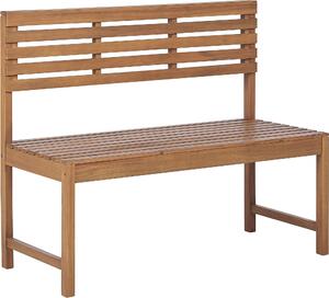 BELIANI Panchina da esterno in legno di acacia 50 x 110 cm 2 posti resistente alle intemperie piccolo cortile