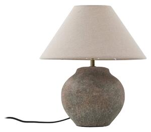 Lampada da tavolo Lucande Thalorin, altezza 39 cm, marrone, Vetroceramica