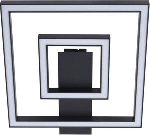 Lindby Plafoniera LED Madamo, nero, 30 cm, 3000K, alluminio