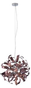 Lampada a sospensione Lucande Kaelor, Ø 46 cm, color rame, alluminio
