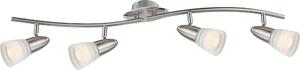 Globo Lighting Faretto LED in metallo cromato, 4x E14 LED