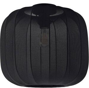Plafoniera Lindby Helin, nero, tessuto, Ø 35 cm