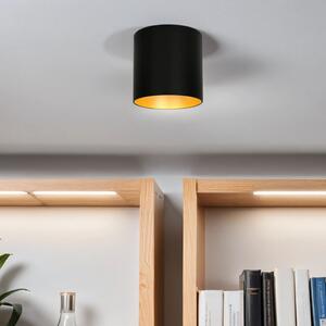 Lampada da soffitto GU10 Ø 12,7 cm Metallo nero Moderna Plafoniera