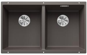 Lavello Blanco SUBLINE 350/350-U, dimensioni 755 x 460 mm, colore grigio vulcano, codice prodotto 527347