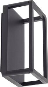 Applique da esterno Lucande LED Thorvid, altezza 26 cm, nero