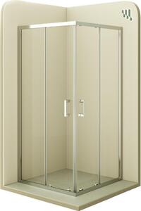 Cabina doccia i-flair ad ante scorrevoli 95x95x190 cm in vetro di sicurezza trasparente da 6 mm - DK77