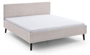 Letto matrimoniale imbottito beige 180x200 cm Avola - Meise Möbel