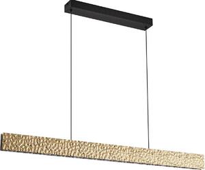 Lucande LED, lampada a sospensione Nivara, 117 cm, oro, metallo