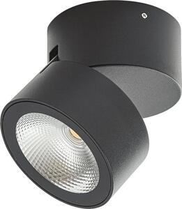 Faretto da soffitto a LED Lindby Nolivar, nero, Ø 9 cm, IP54