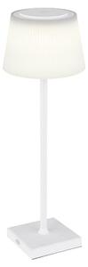 Lampada da tavolo a LED, touch dimmer, batteria ricaricabile USB, bianco, H 38 cm, IP44