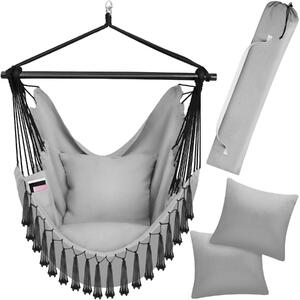 Sedia sospesa tectake® Malika con borsa di trasporto, circa 100 x 150 x 150 cm