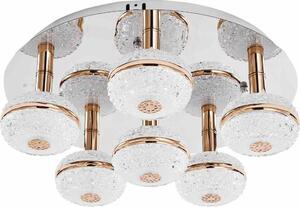 KLAUSEN GENESIS 6 KL 6709 - Apparecchio da soffitto 6xG9 - Design moderno Ø63cm, Cromo/Metallo, Illuminazione interna
