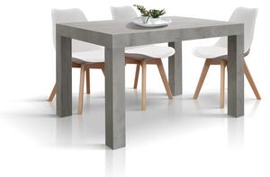 Tavolo BAROLO in legno nobilitato effetto cemento allungabile 120×80 cm – 200×80 cm