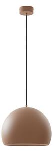 Lucande LED a sospensione Lythara, marrone, Ø 40 cm, alluminio