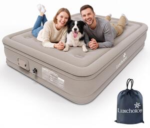 Materasso gonfiabile per 2 persone, autogonfiante, capacità di carico 400 kg, dimensione Queen: 200x152x33 cm
