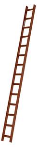 Scala da tetto Hymer, verniciata in rosso mattone (RAL 8004), 14 pioli
