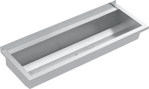 KWC AR Vasca di lavaggio, PLANOX, acciaio inox, W.-Mont., 1200x210x442 mm, con banco a braccio