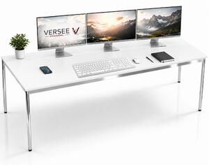 Scrivania / tavolo da conferenza VERSEE VST1 180x60 cm bianco - regolabile in altezza, stabile