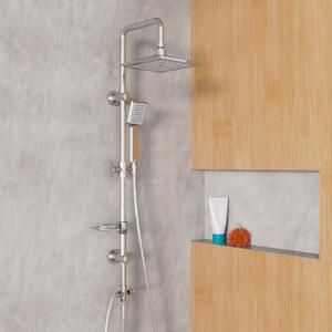 Set doccia EISL EASY COOL, colonna doccia con getto a pioggia e doccetta, soffioni e doccette, sistema doccia ideale per il retrofit