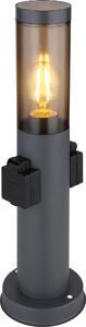 Globo Lighting luce da esterno in acciaio inox antracite, 1x E27