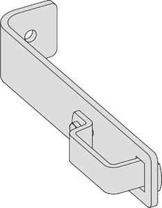Gancio da parete standard Hymer, alluminio, lunghezza 0,21 m