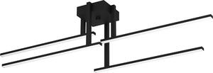 Eglo 99817 IPOLITTO LED Plafoniera a 4 pieghe 4x7,5W 995x165mm bianco nero bianco caldo
