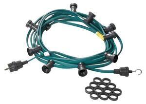 Catena luminosa Illu/party 30m - catena luminosa per esterni verde - Germany - 30 x attacco a vite E27