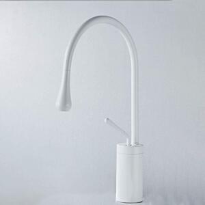 Solidchoice - Miscelatore per cucina con acqua calda e fredda, colore bianco