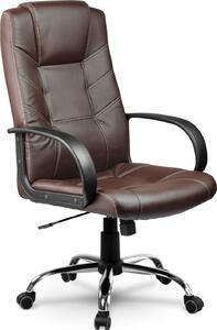 Sedia da ufficio in pelle - Sofotel EG-221 Marrone