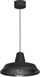 Luce a sospensione tavolo da pranzo cucina metallo nero Ø 36 cm vintage metà secolo E27 lampada a sospensione