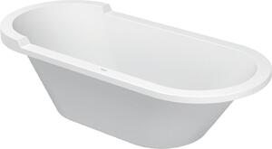 Vasca da bagno ovale Duravit STARCK 1800 x 800 mm, 2 schienali inclinati bianco