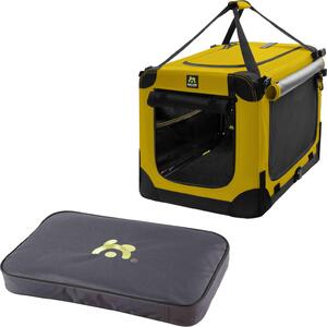 Maelson Soft Kennel Safran Giallo 82 cm + Lounge Mat - Trasportino con materasso per cani